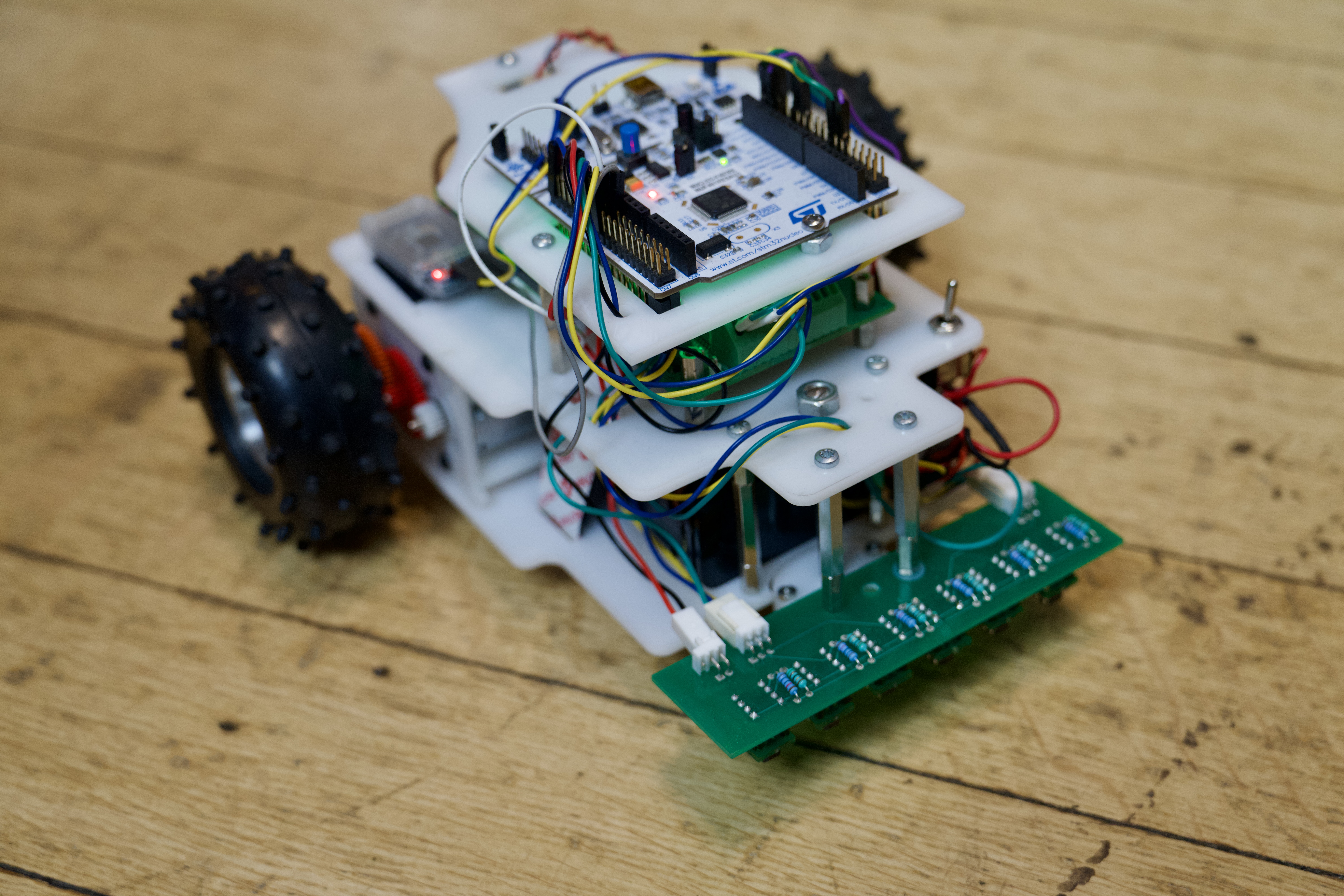 Line-following buggy — STM32-based two-wheeled robot